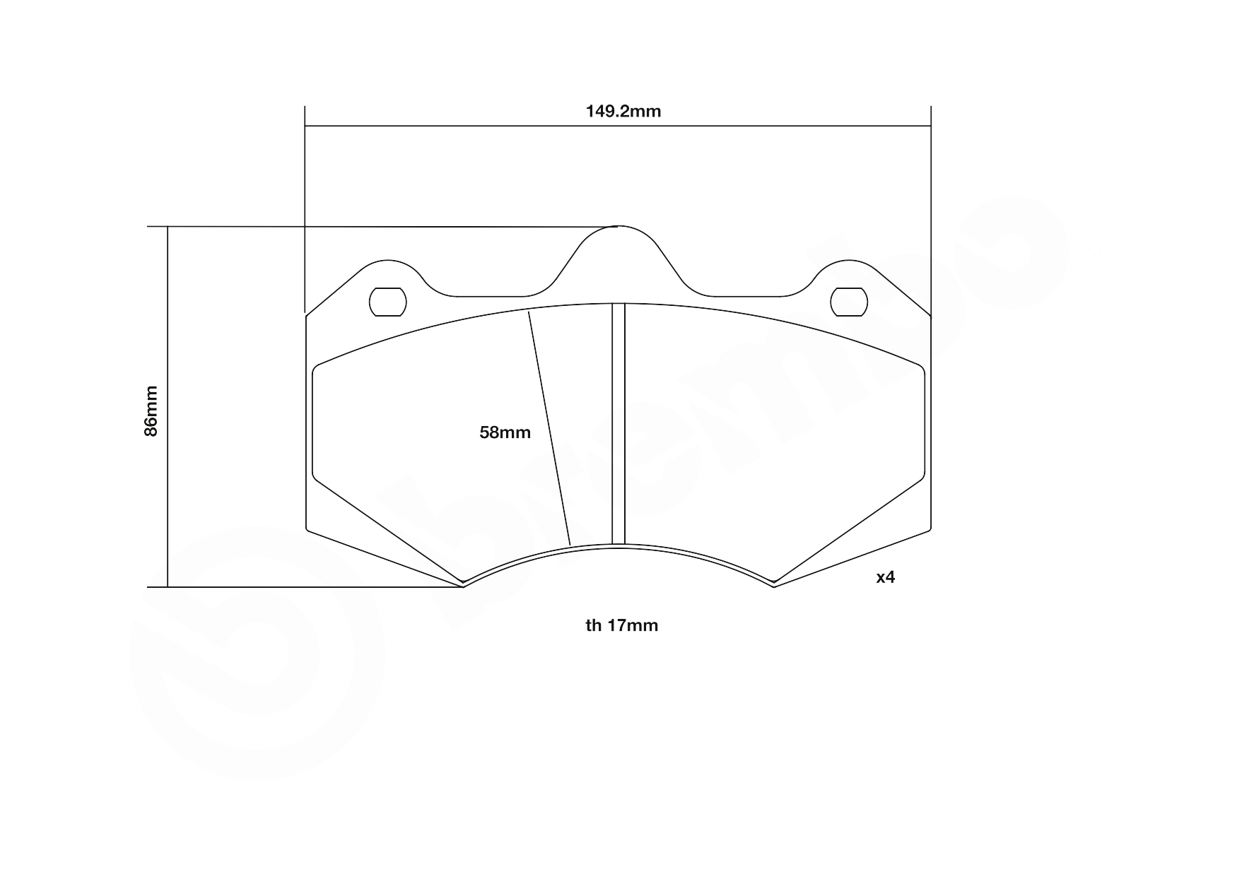Brembo Remblokset 07.B314.61