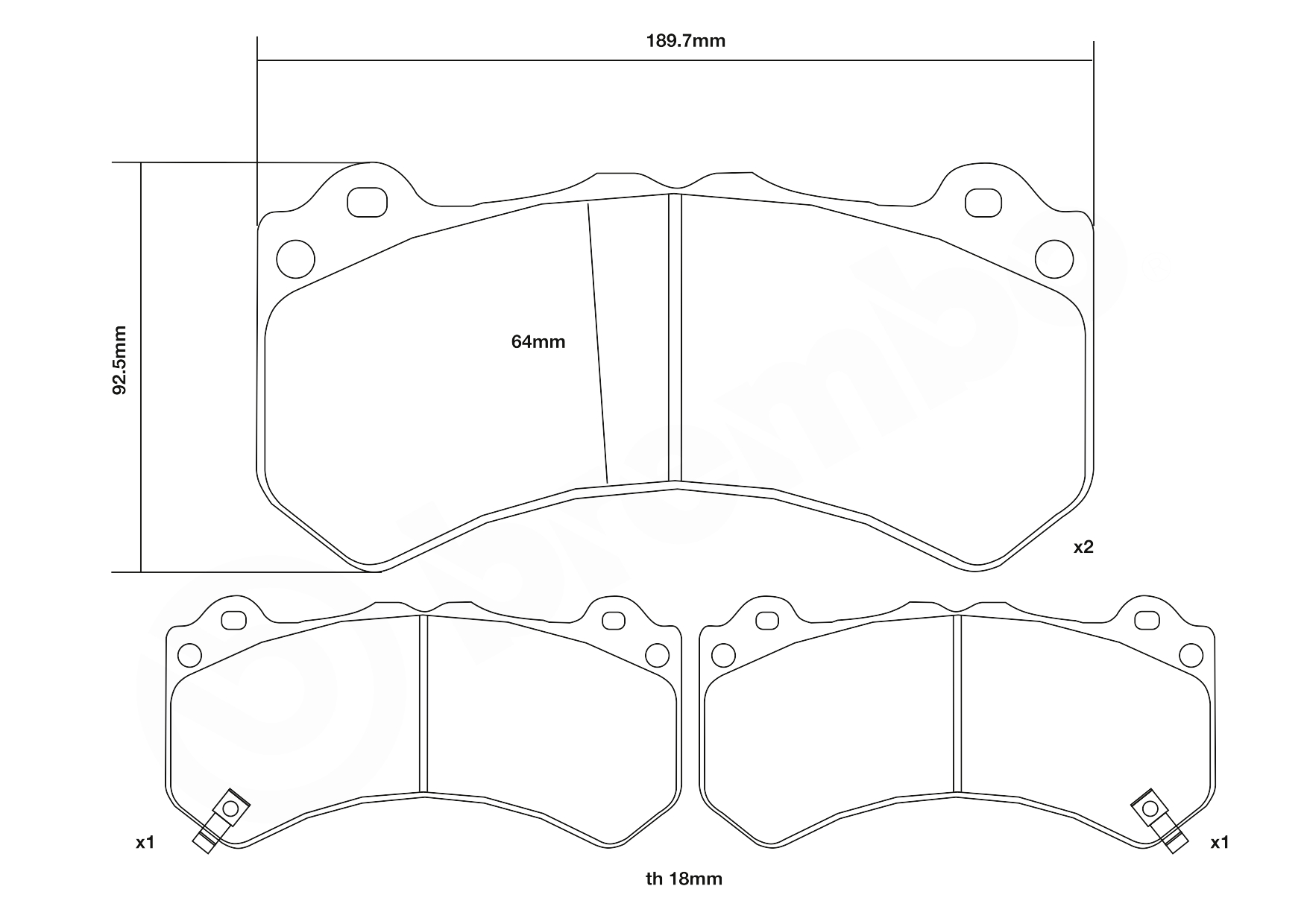 Brembo Remblokset 07.B314.72