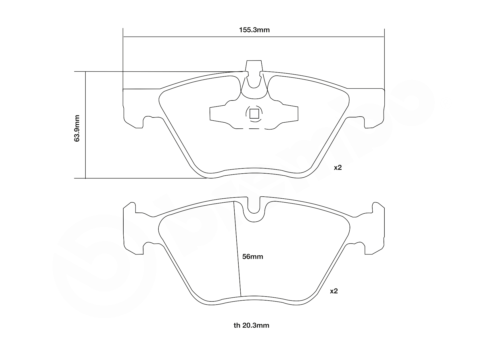 Brembo Remblokset 07.B314.82
