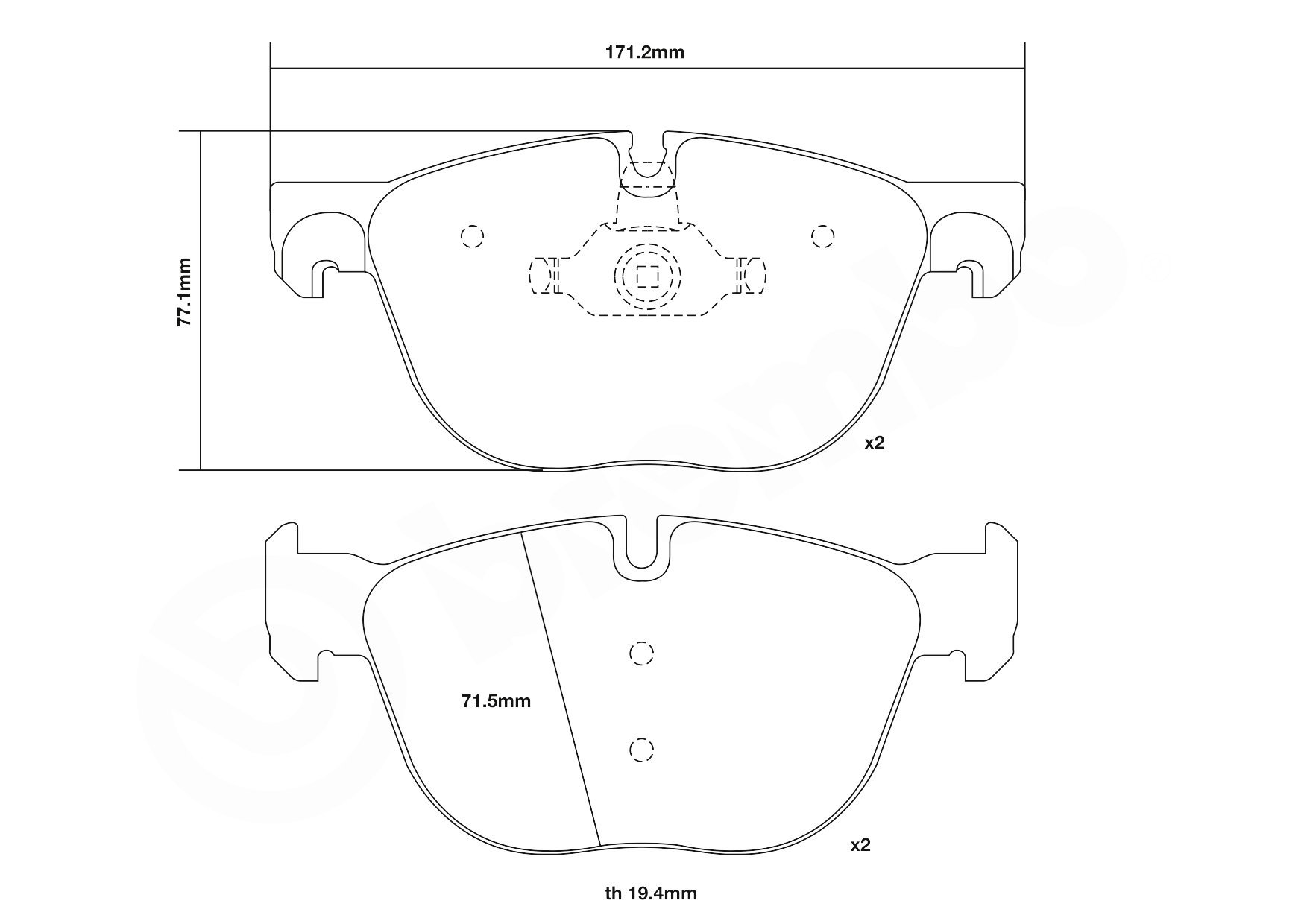 Brembo Remblokset 07.B314.96