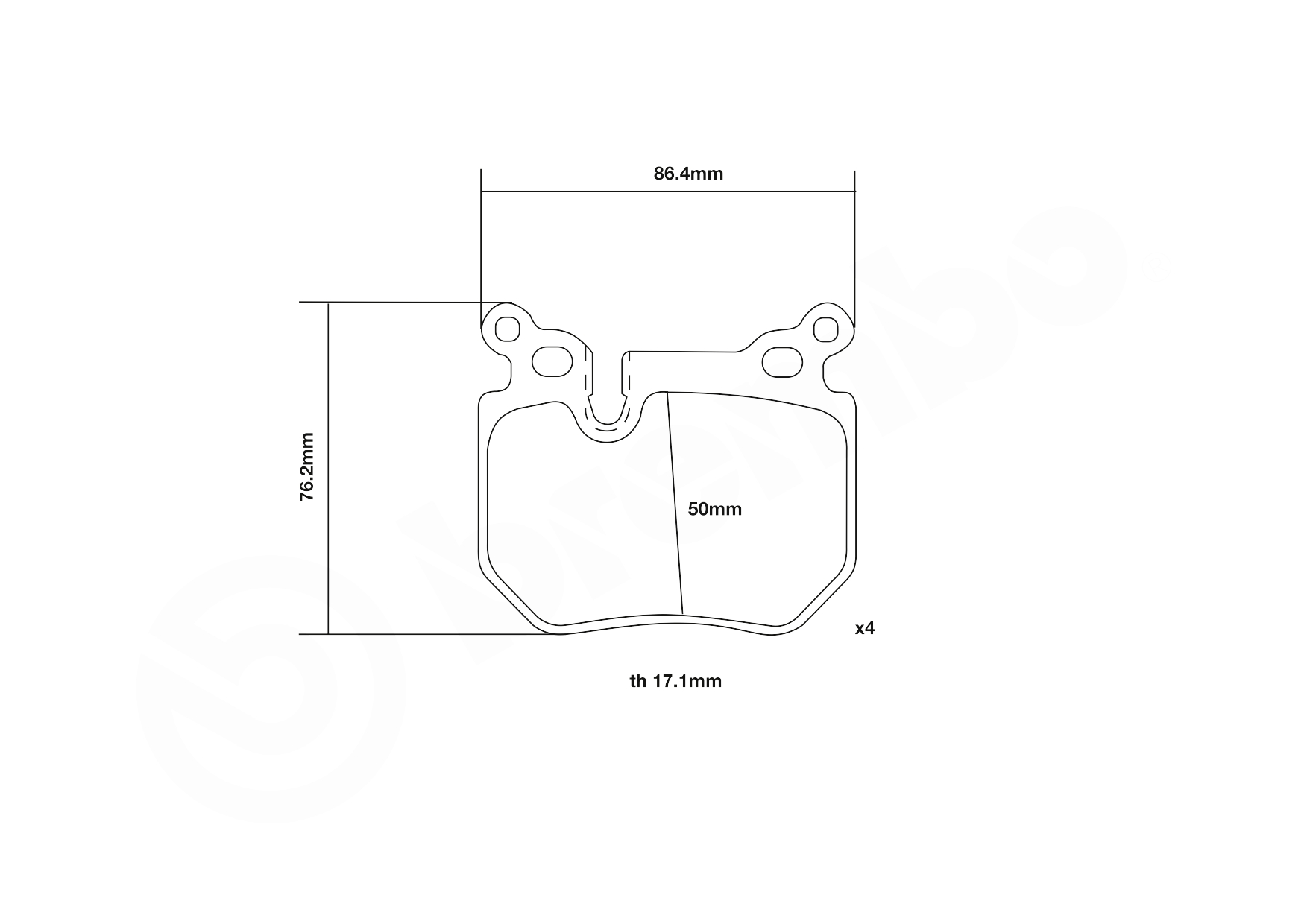 Brembo Remblokset 07.B315.03