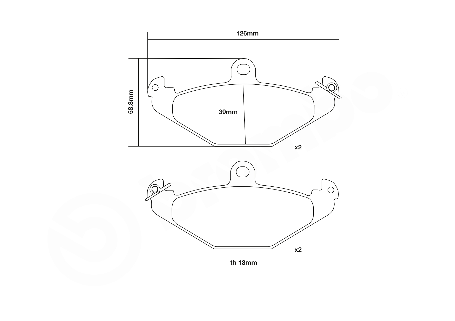 Brembo Remblokset 07.B315.06