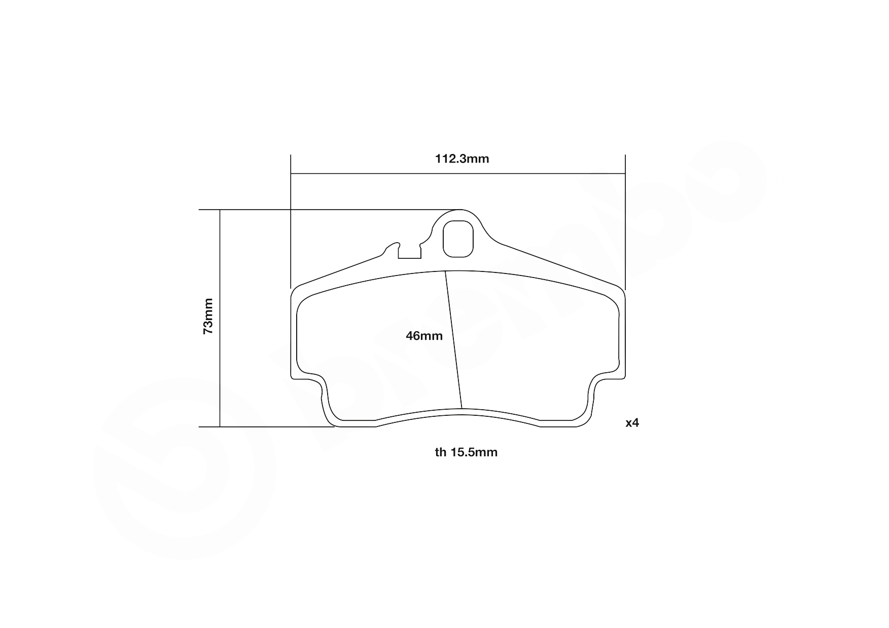 Brembo Remblokset 07.B315.14