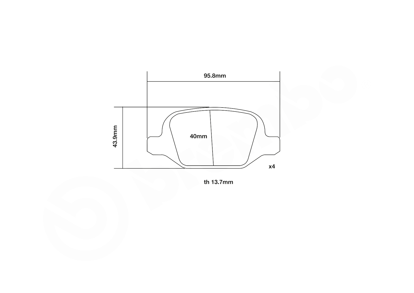 Brembo Remblokset 07.B315.23