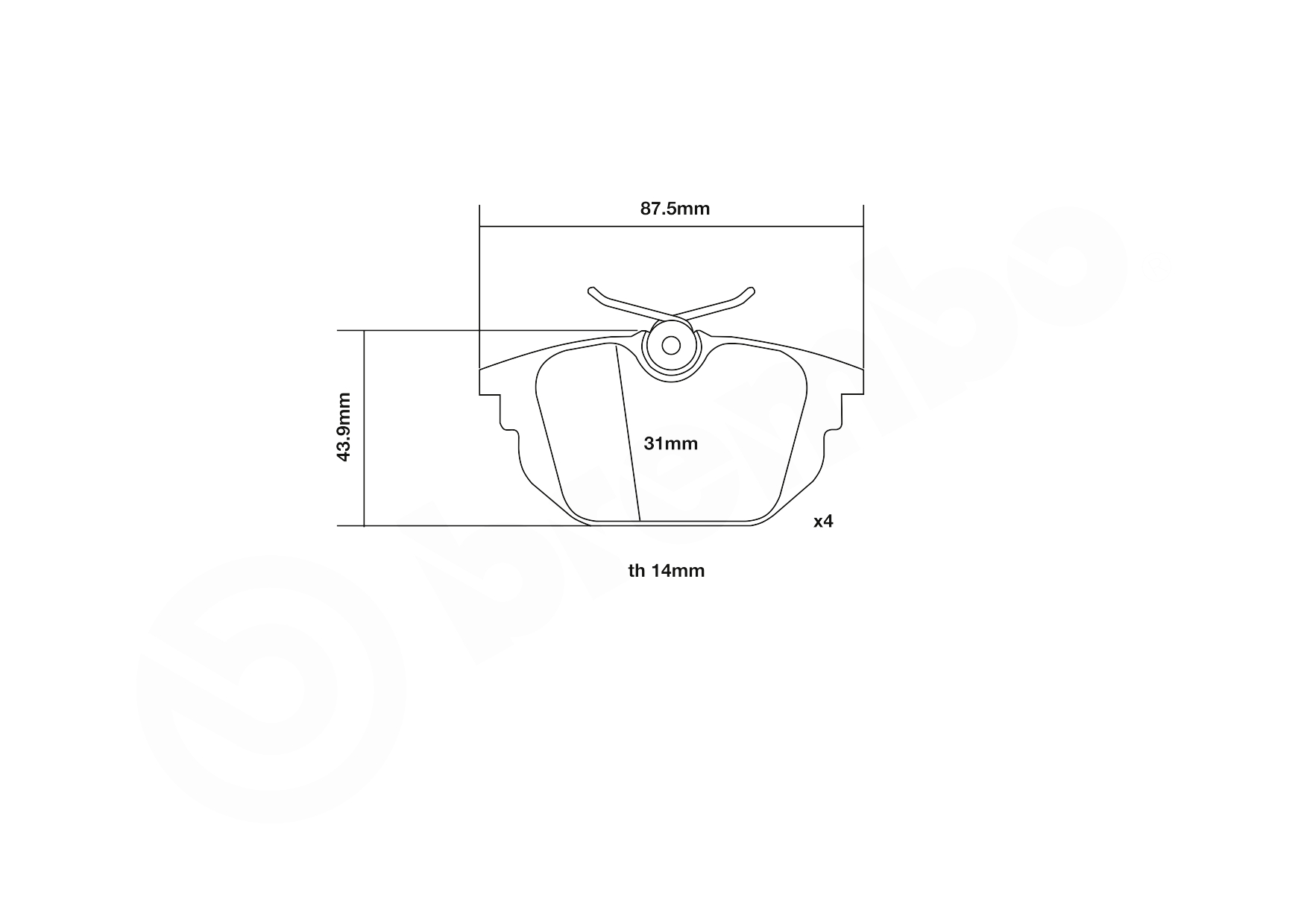 Brembo Remblokset 07.B315.24