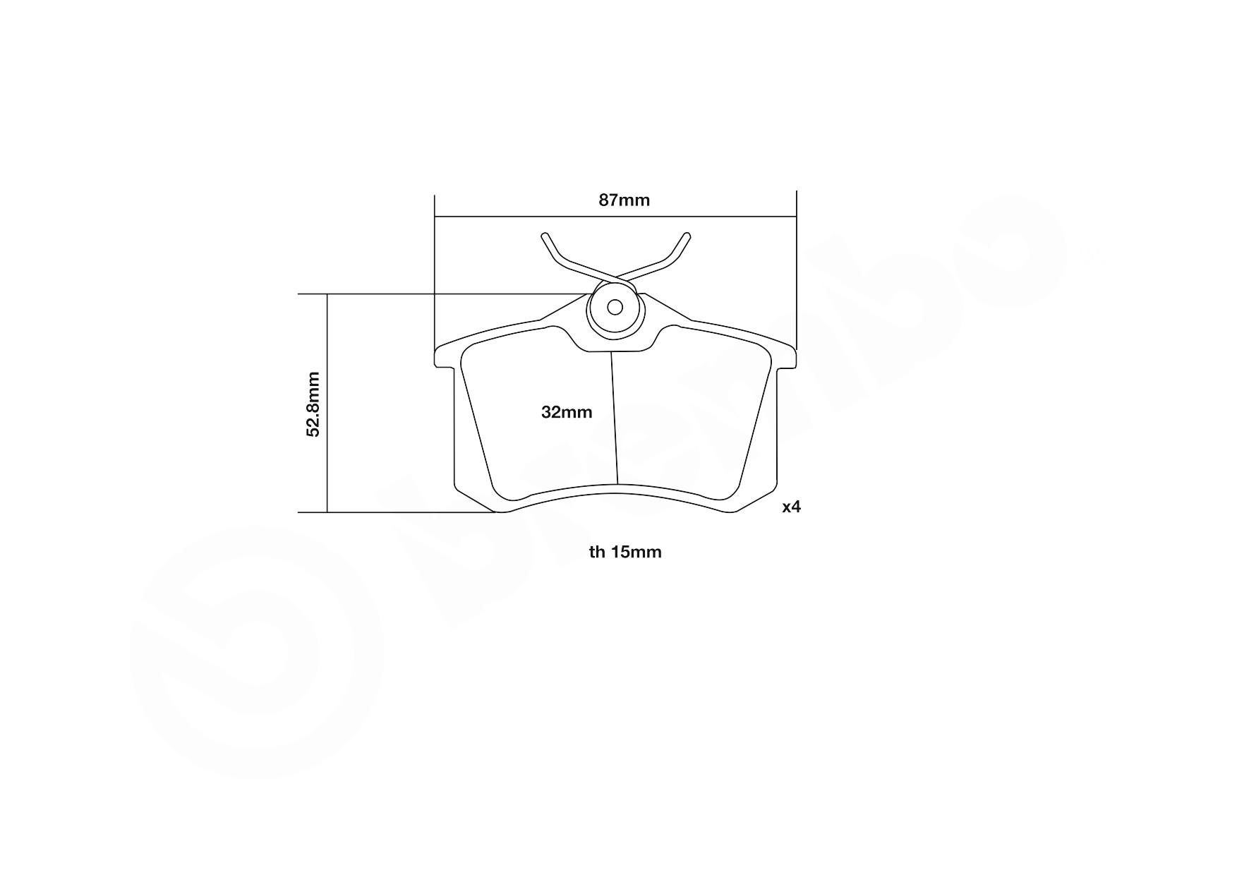 Brembo Remblokset 07.B315.25