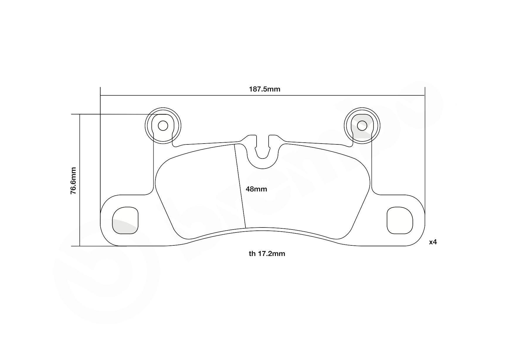 Brembo Remblokset 07.B315.47