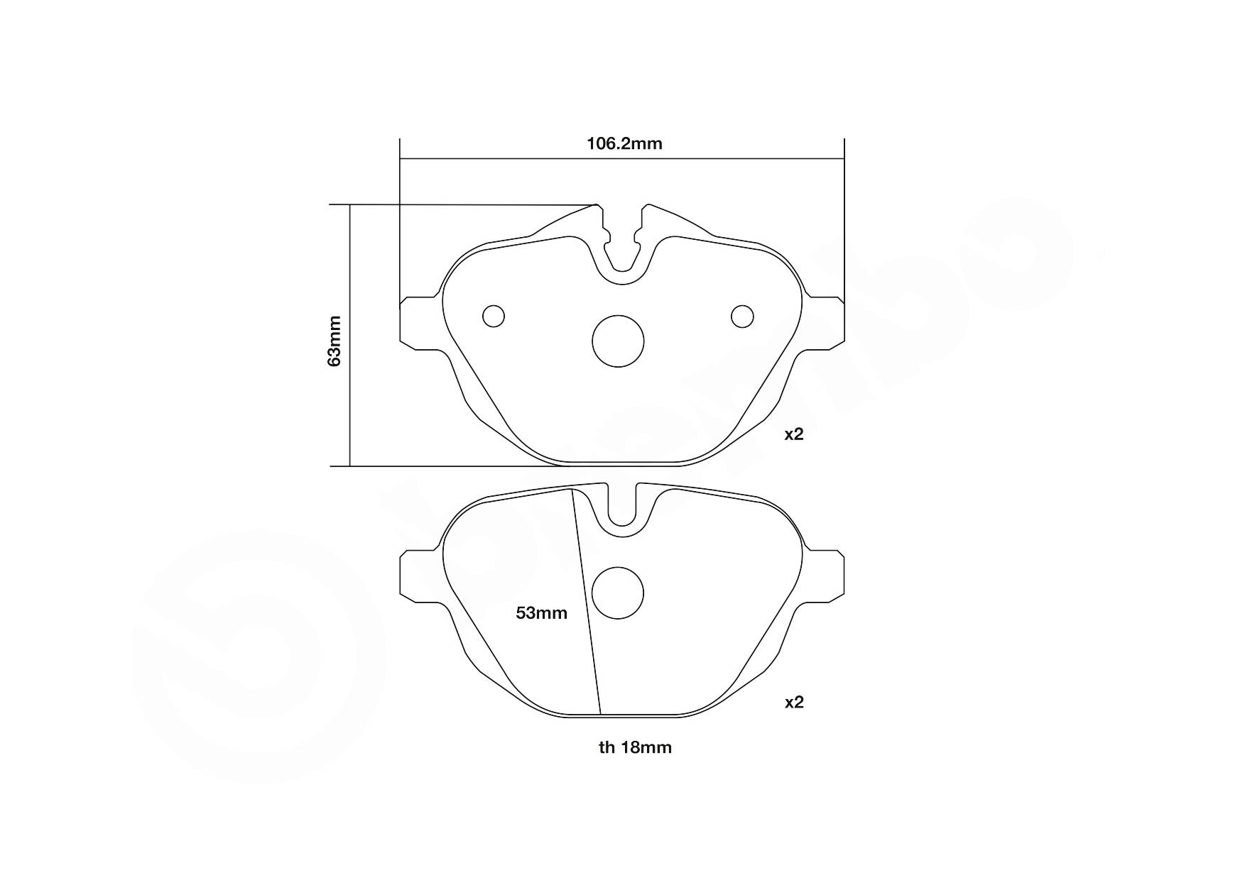 Brembo Remblokset 07.B315.49