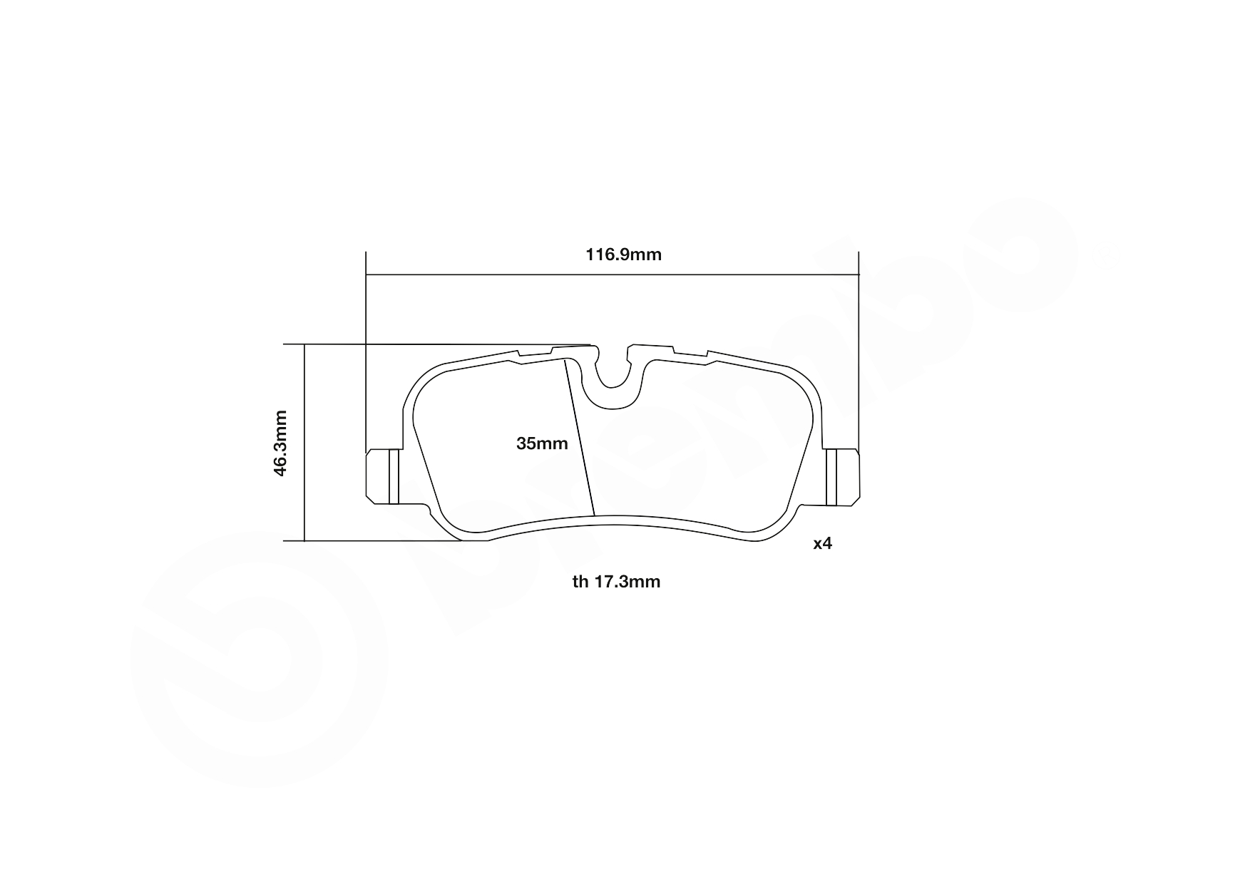 Brembo Remblokset 07.B315.53