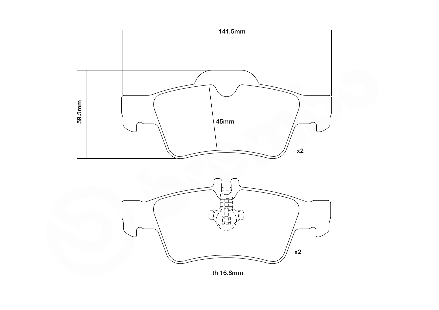 Brembo Remblokset 07.B315.61