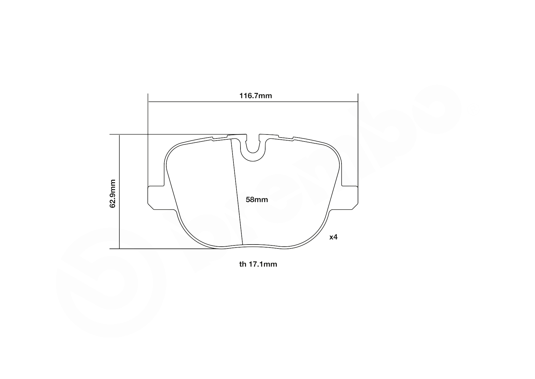 Brembo Remblokset 07.B315.62