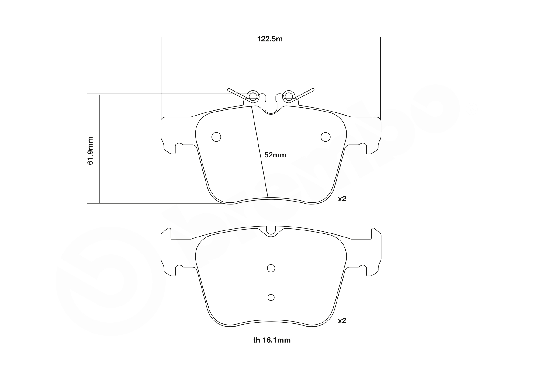 Brembo Remblokset 07.B315.66