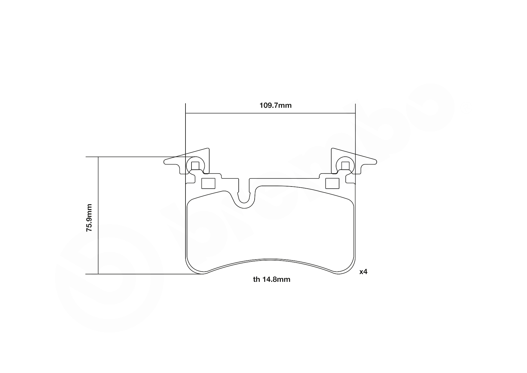 Brembo Remblokset 07.B315.80