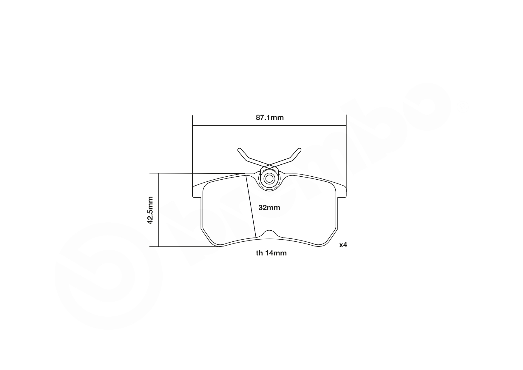 Brembo Remblokset 07.B315.94