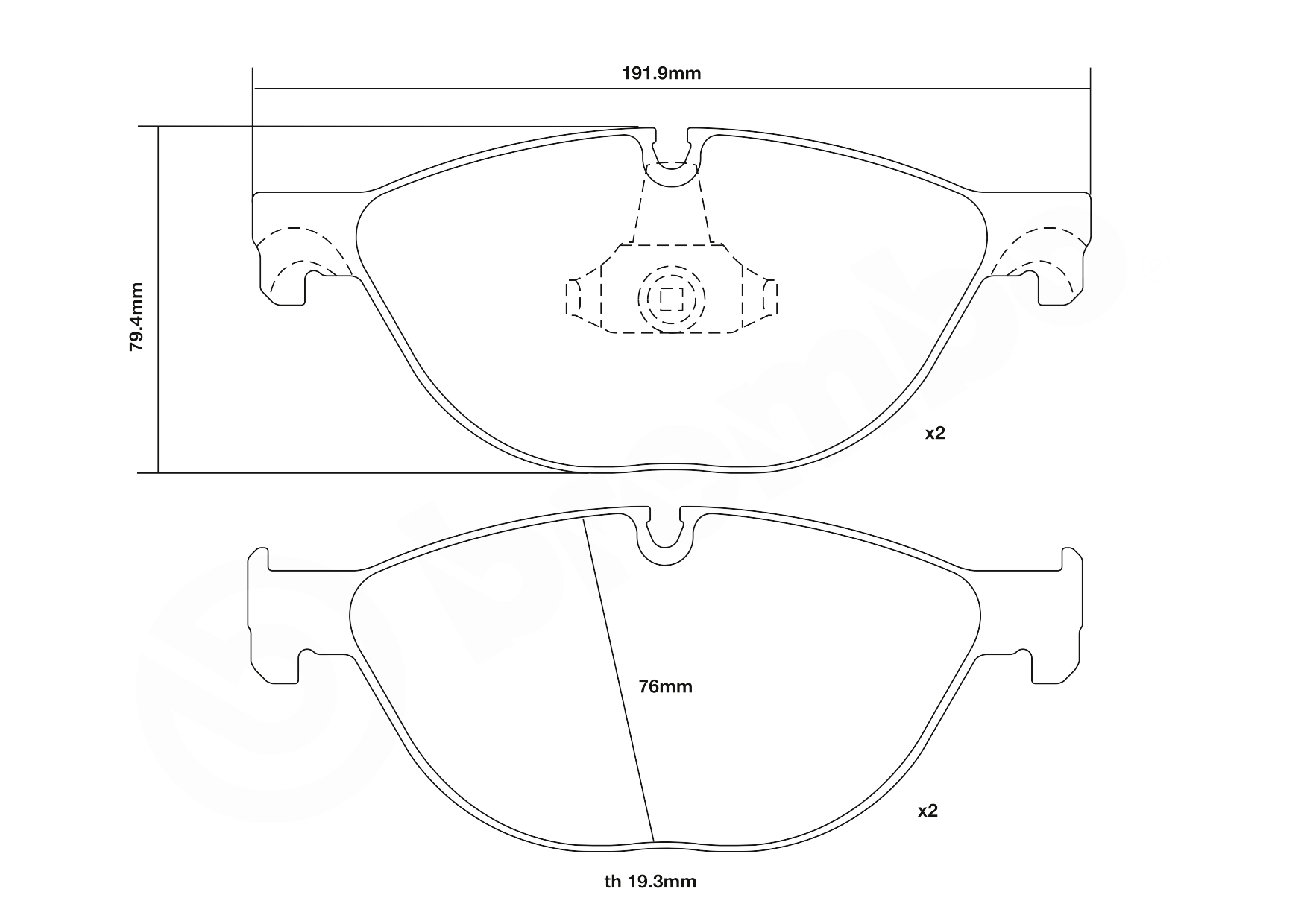 Brembo Remblokset 07.D435.01