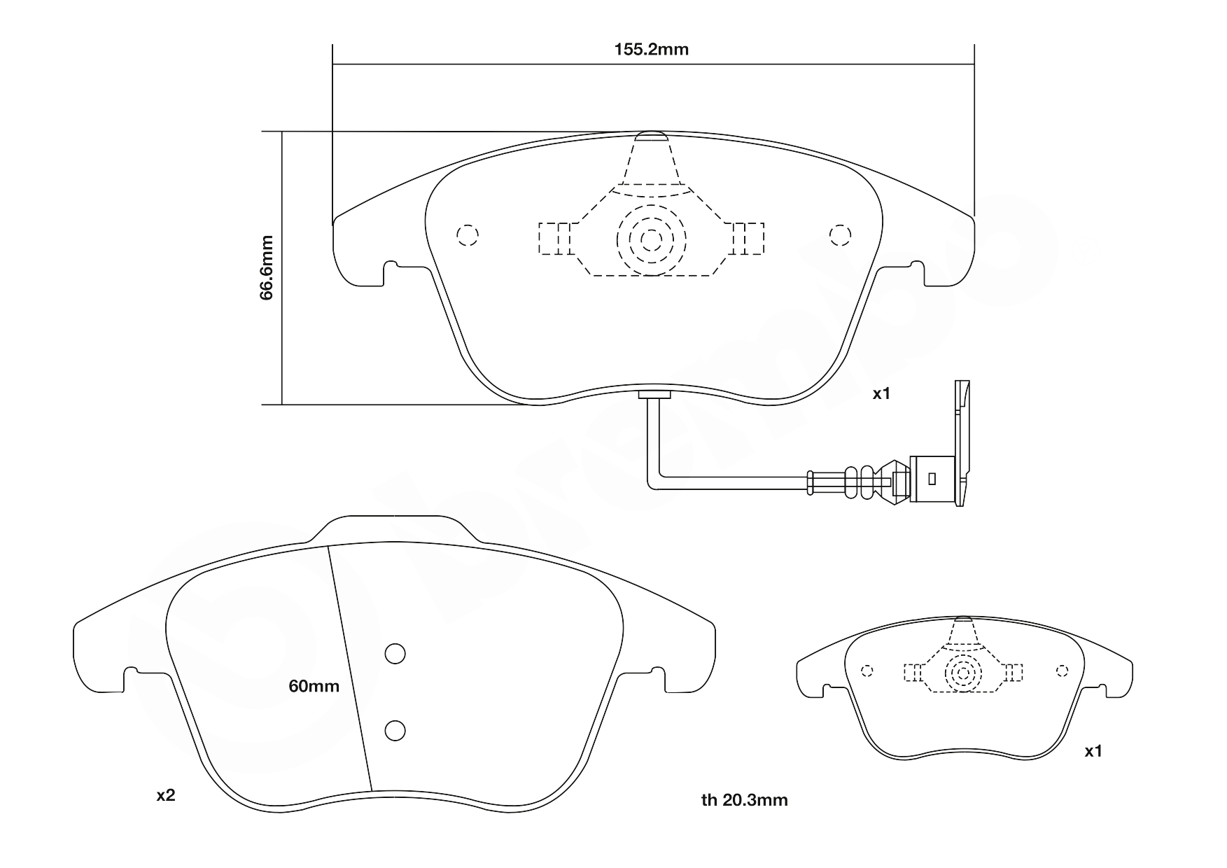 Brembo Remblokset 07.D435.04