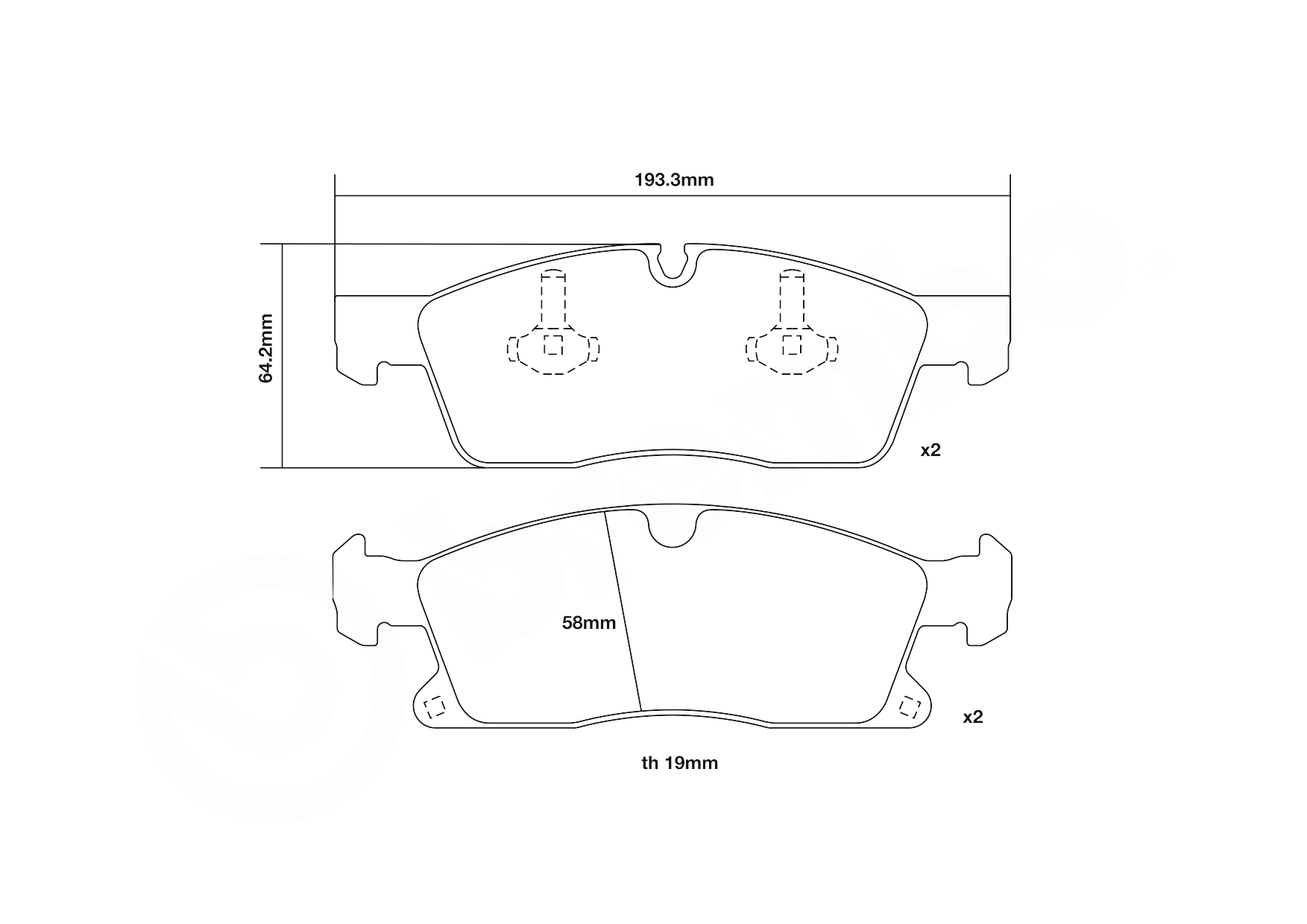 Brembo Remblokset 07.D435.12