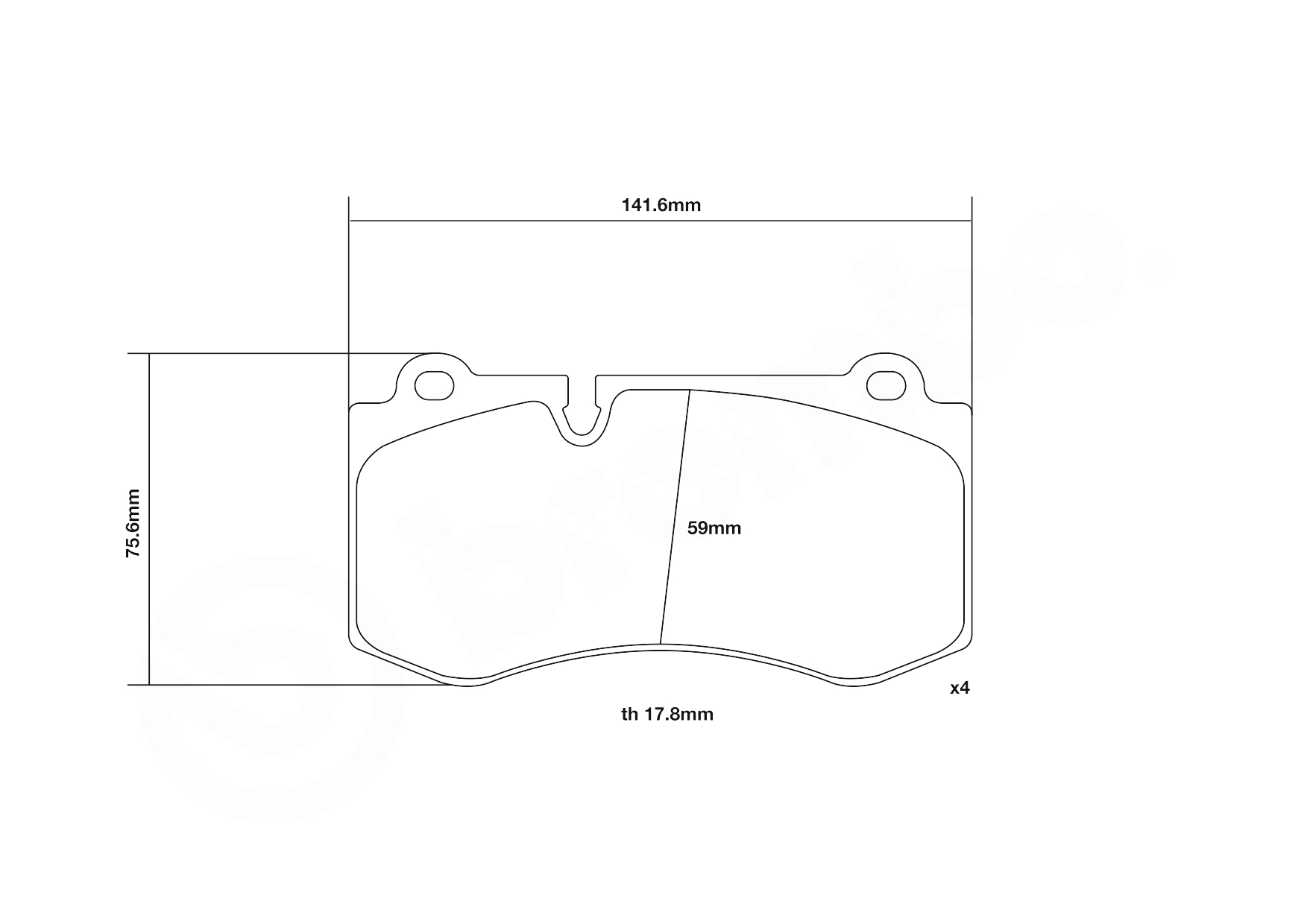 Brembo Remblokset 07.D435.14