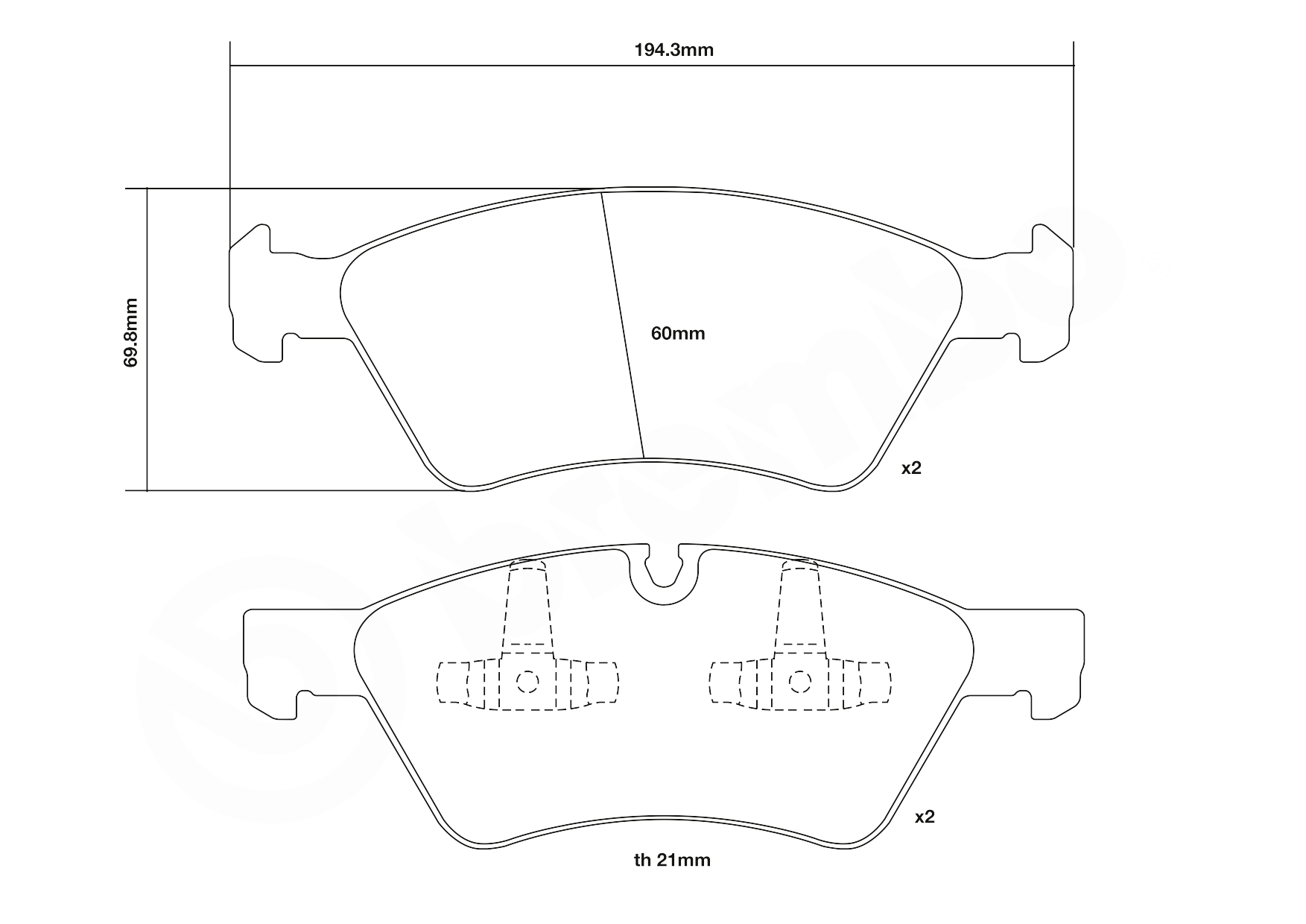 Brembo Remblokset 07.D435.17