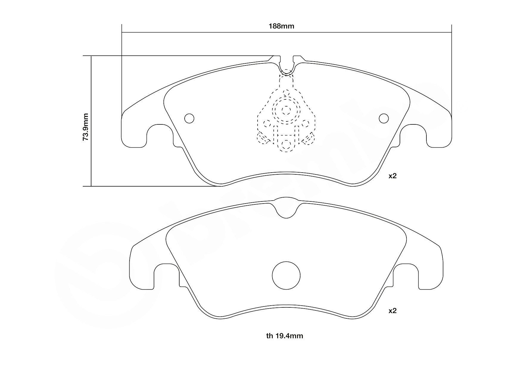 Brembo Remblokset 07.D435.21