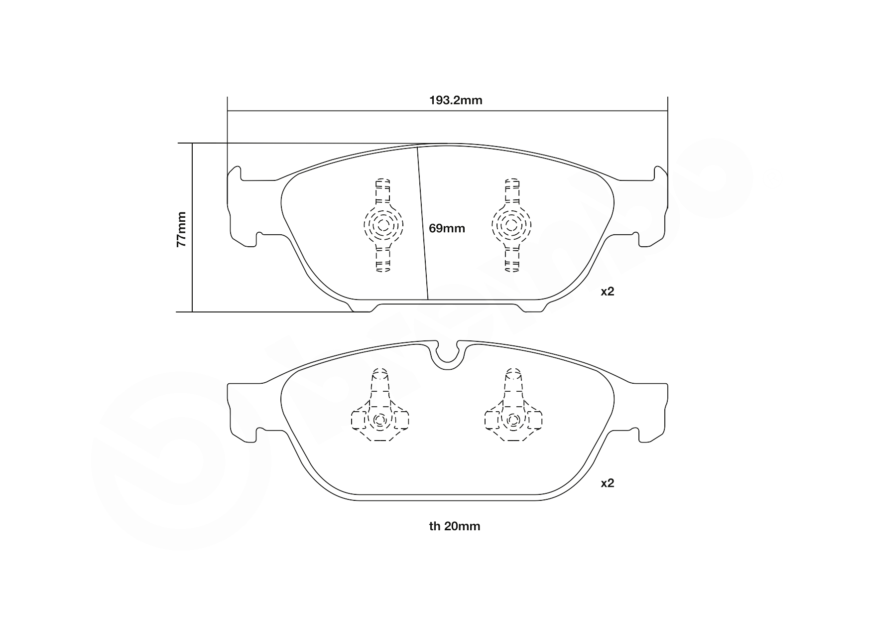 Brembo Remblokset 07.D435.23