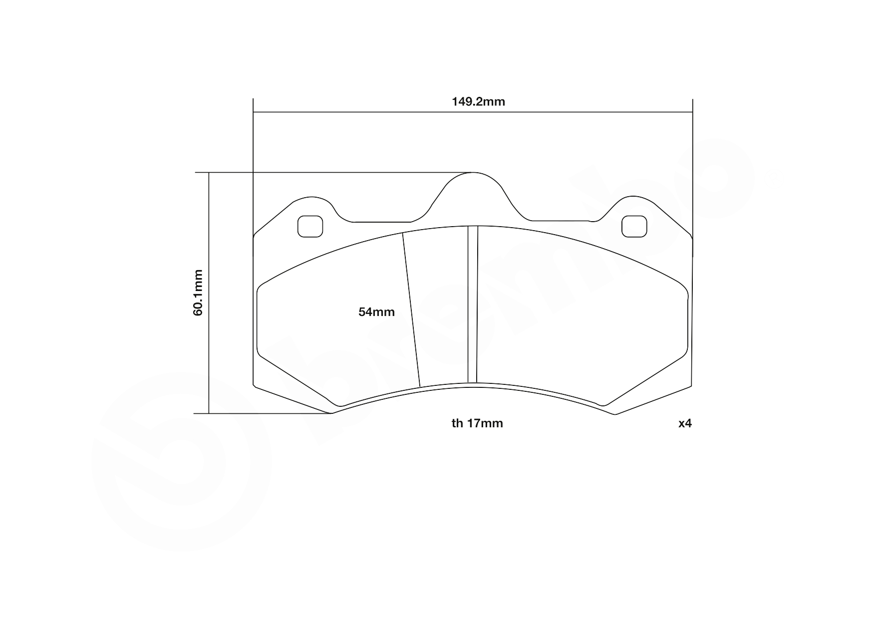 Brembo Remblokset 07.D435.28