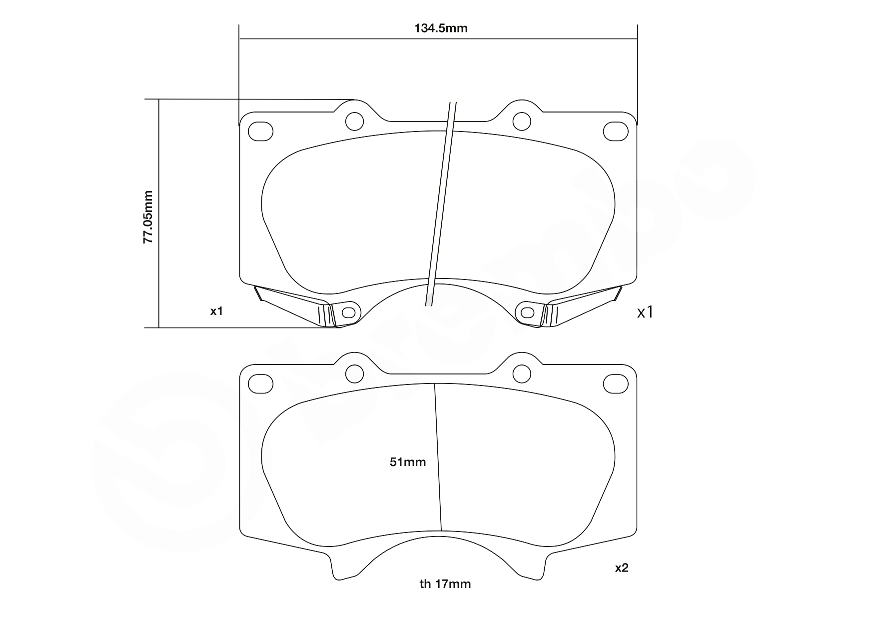 Brembo Remblokset 07.D435.34