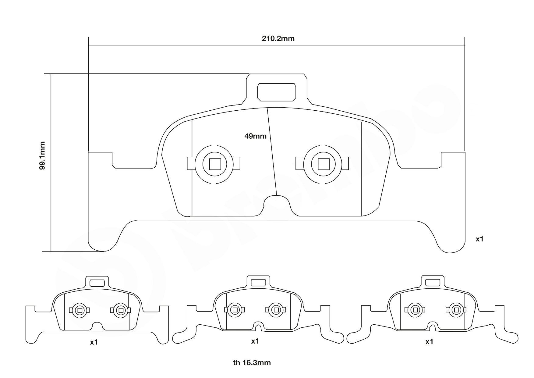 Brembo Remblokset 07.D435.40