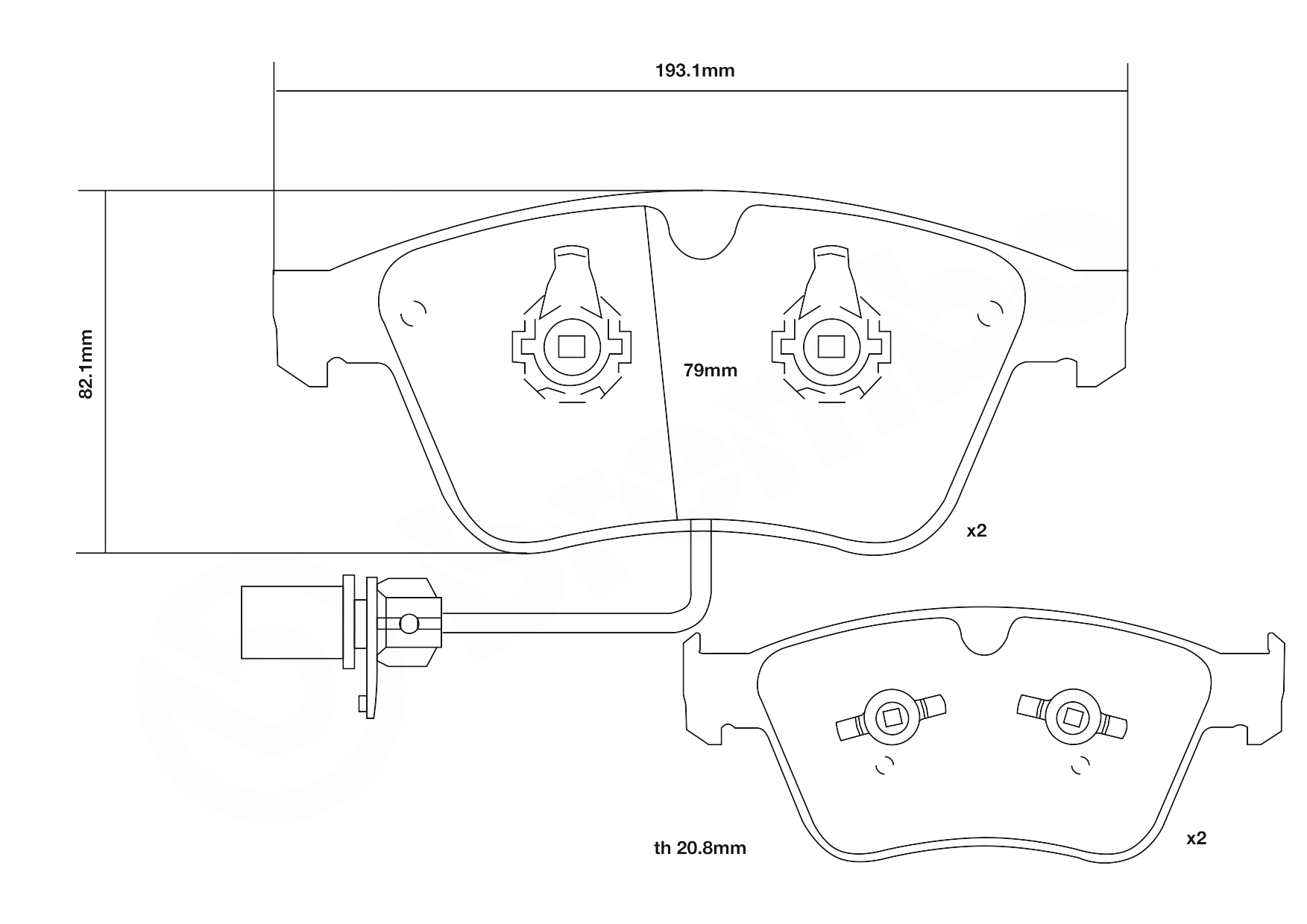 Brembo Remblokset 07.D435.54