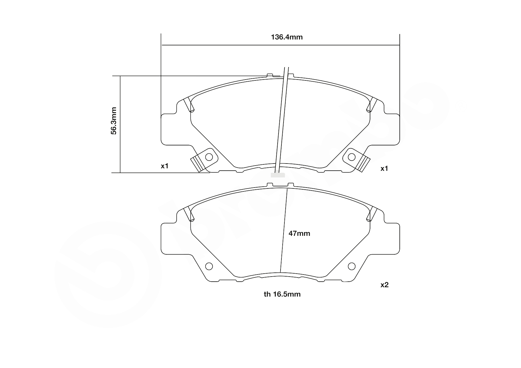 Brembo Remblokset 07.D435.55