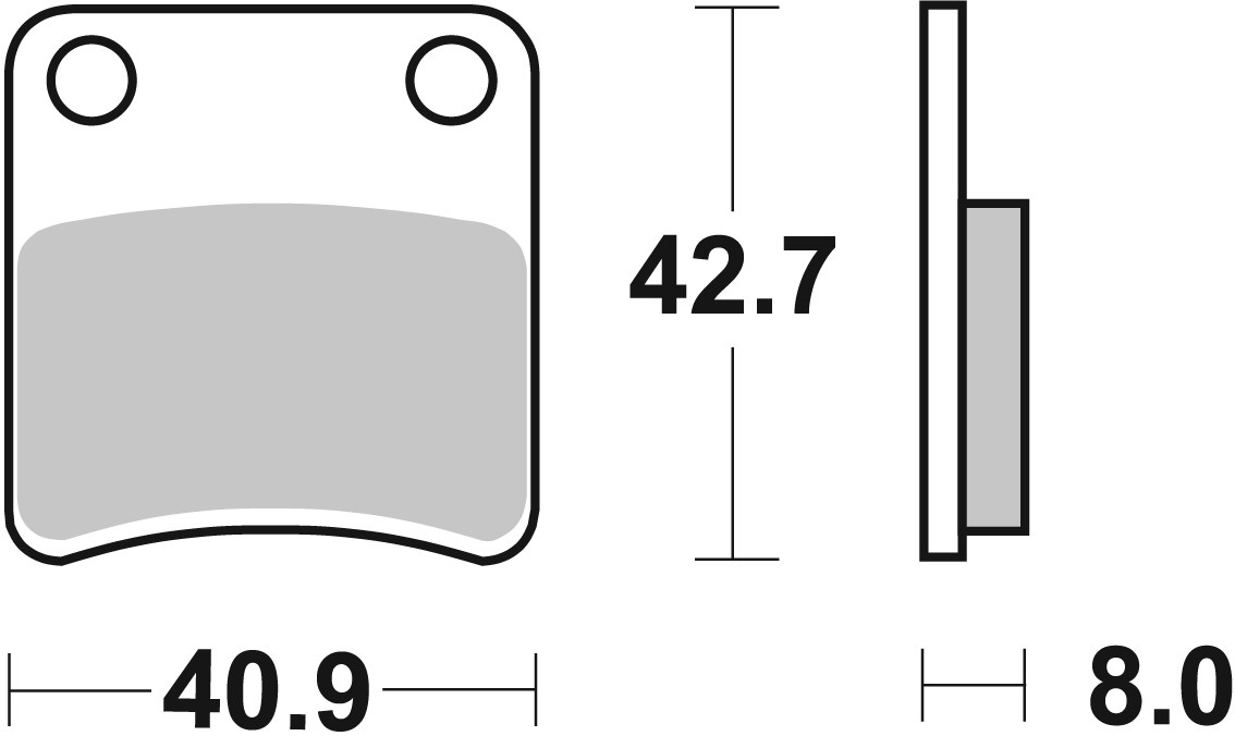 Remblokkenset, schijfrem Brembo 07032
