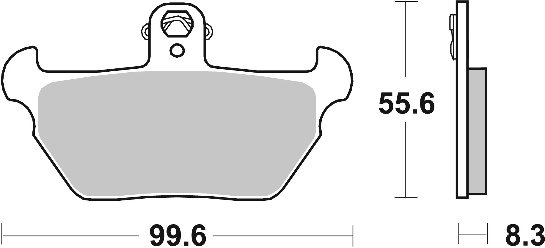 Remblokkenset, schijfrem Brembo 07BB2207