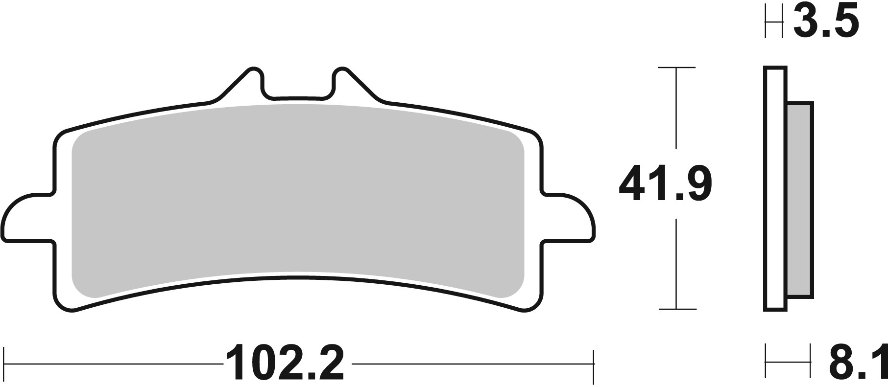 Remblokkenset, schijfrem Brembo 07BB37SR