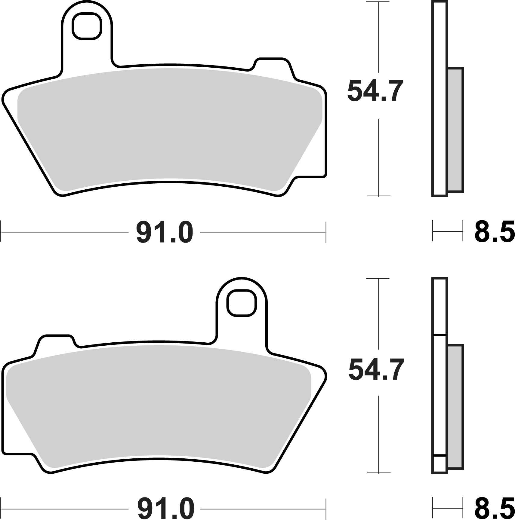 Remblokkenset, schijfrem Brembo 07BB41SP
