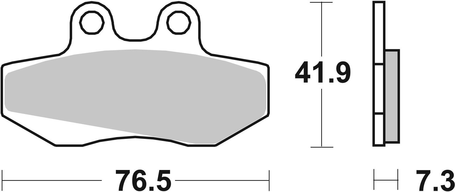 Remblokkenset, schijfrem Brembo 07GR1406