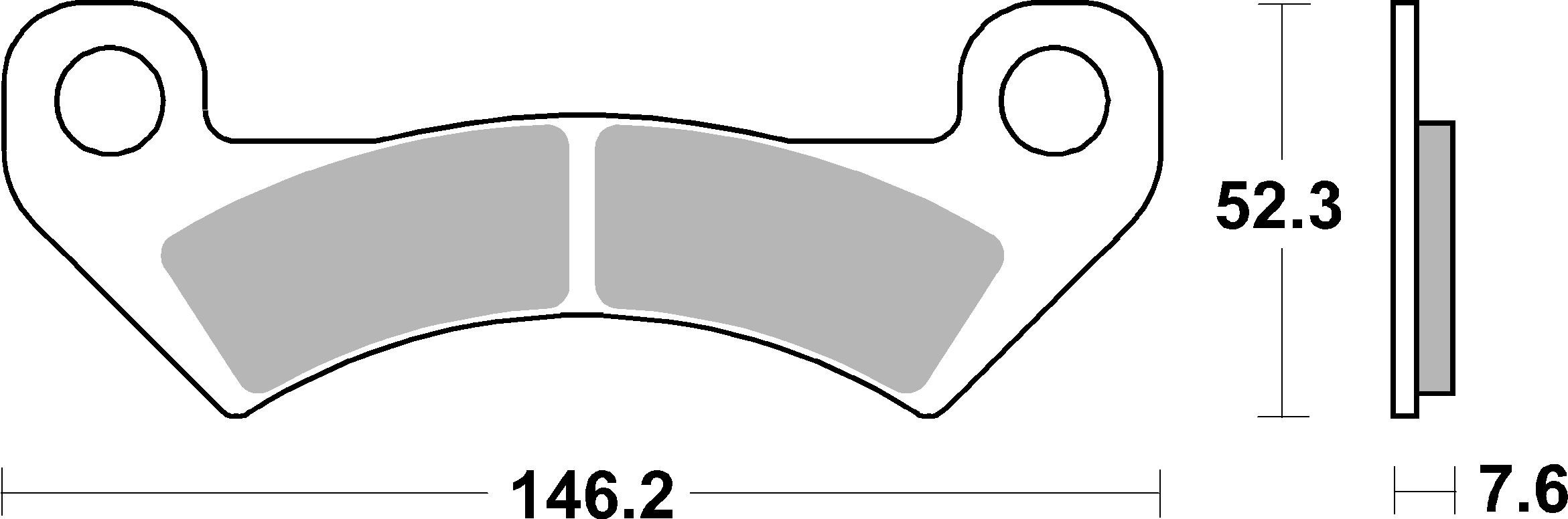 Remblokkenset, schijfrem Brembo 07GR85SD