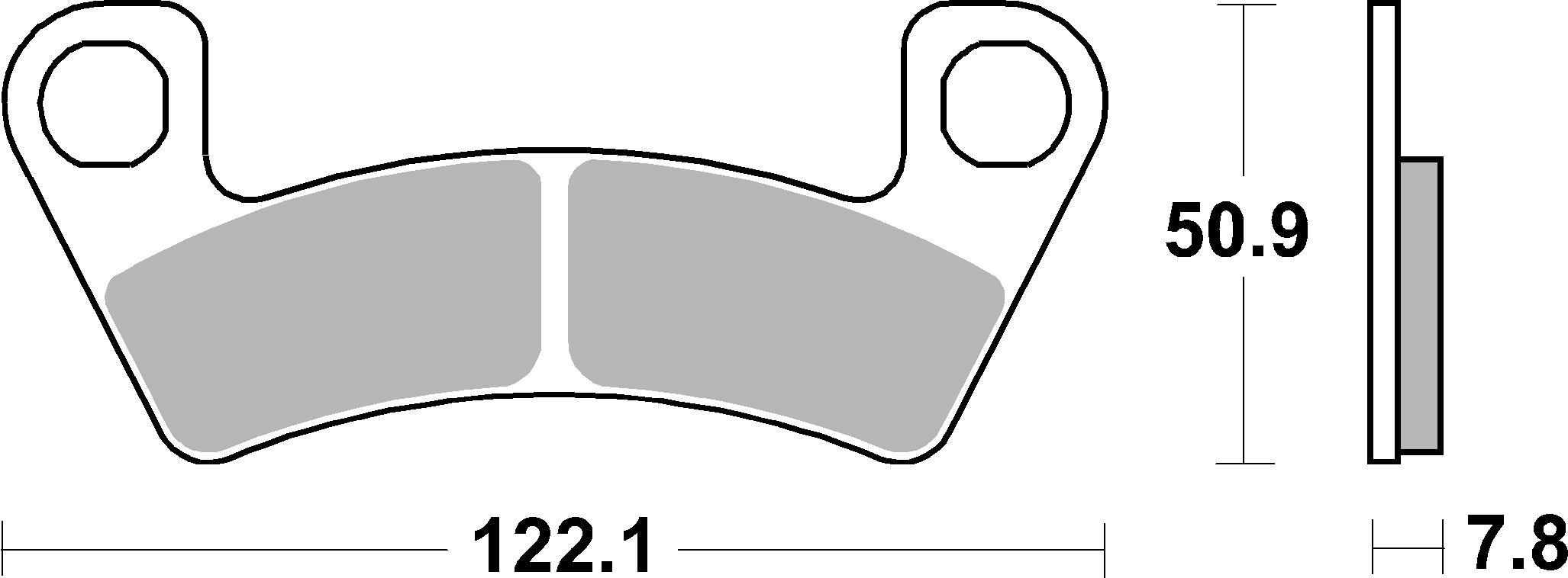 Remblokkenset, schijfrem Brembo 07GR87SD