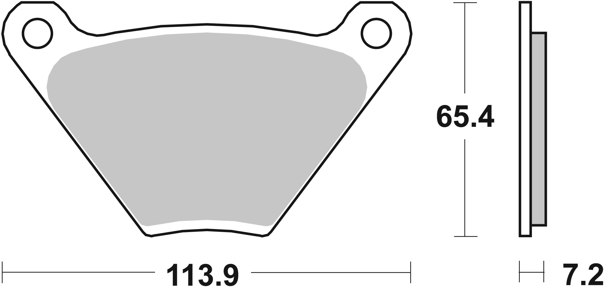 Remblokkenset, schijfrem Brembo 07HD0105