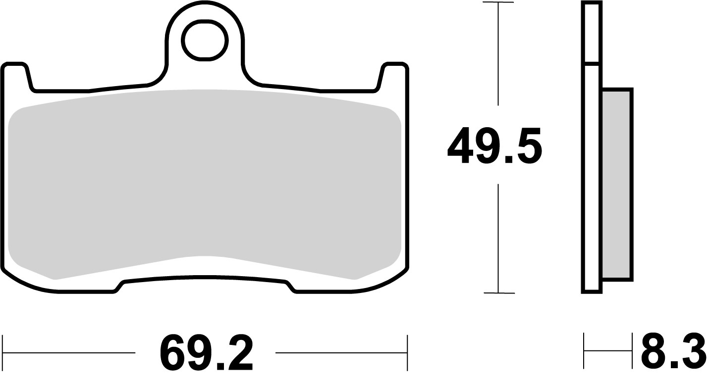 Remblokkenset, schijfrem Brembo 07KA23RC