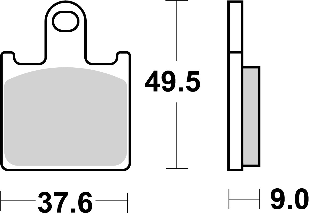 Remblokkenset, schijfrem Brembo 07KA28RC