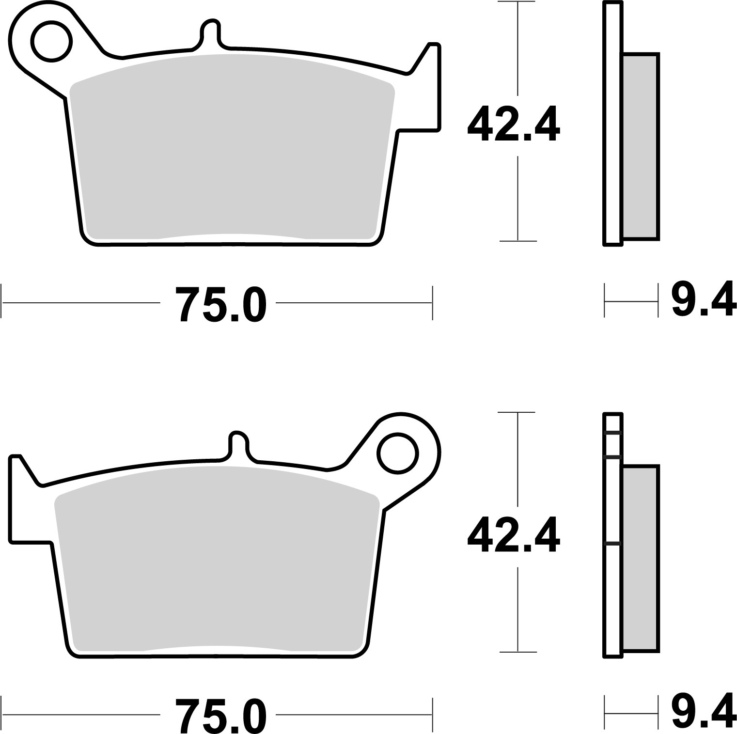 Remblokkenset, schijfrem Brembo 07KS10CC