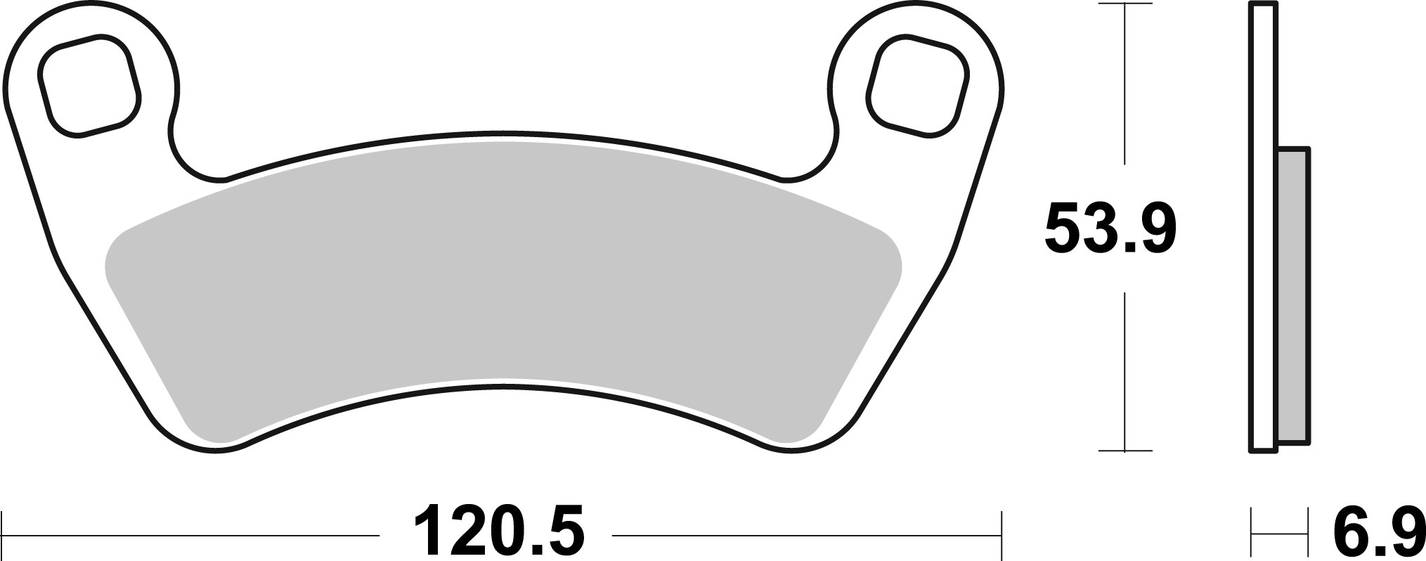 Remblokkenset, schijfrem Brembo 07PO17SD