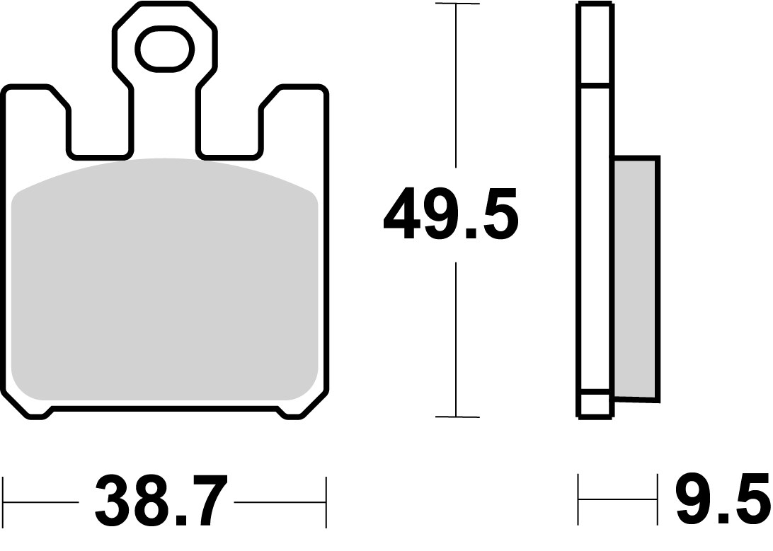 Remblokkenset, schijfrem Brembo 07SU26RC