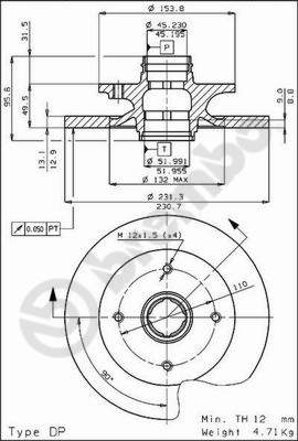 Remschijven Brembo 08.4469.10