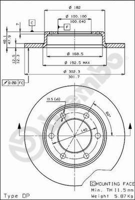 Brembo Remschijven 08.4504.10