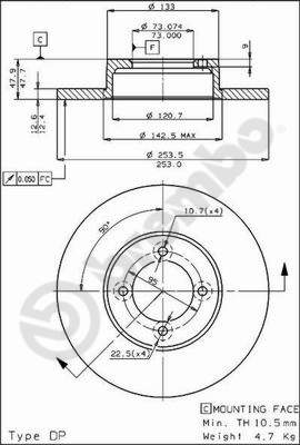 Brembo Remschijven 08.4752.10