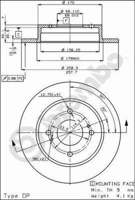 Brembo Remschijven 08.4852.10