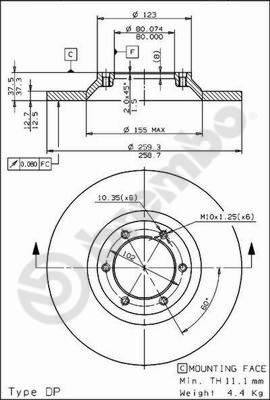 Brembo Remschijven 08.7197.10