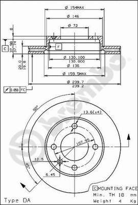 Brembo Remschijven 09.2942.10