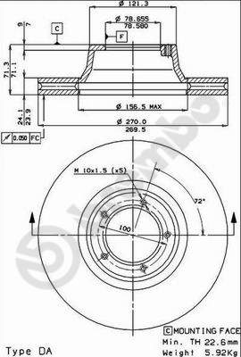 Remschijven Brembo 09.2943.10